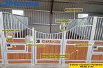 Swing Door Luxury Wooden Panel 10ft Horse Stable Fronts