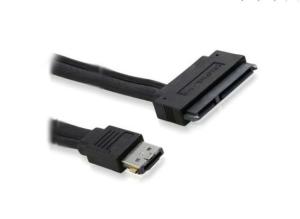Quality SATA 1.5GB/s &amp; 3Gb/s Serial Combo Data &amp; Power Cable 0.5m esata to sata 7+15P cable wholesale
