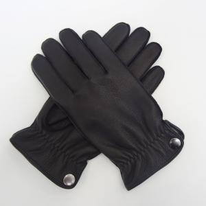 Quality Elastic Mens Warm Dress Gloves , Men'S Deerskin Leather Gloves With Cuff wholesale