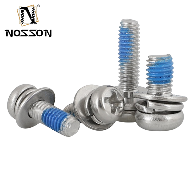 GB Standard Blue Dyed Finish M5 M6 M8 Stainless Steel SS 304 316 316L Hex Socket Head Cap Sems Screw DIN912 Measurement System INCH