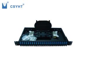 Quality 48 Fiber Fiber Optic Cable Termination Patch Panel 1U Rack Mounted Type wholesale