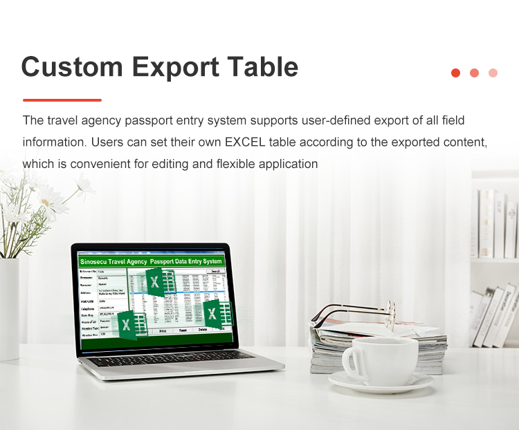 Fast Passport Data Entry with Sinosecu Travel Agency's All-in-One Solution and Reader