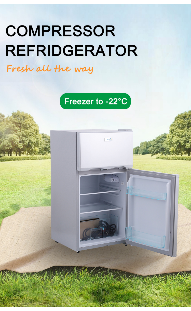 Portable 12v Solar Camping Equipment Refrigerator Freezer for RV 22 Kgs Geladeira