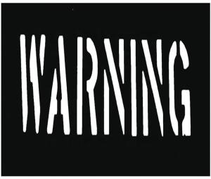 Quality Warning Symbol Custom Plastic Letter Stencils PVC Material Black Color Non Toxic wholesale