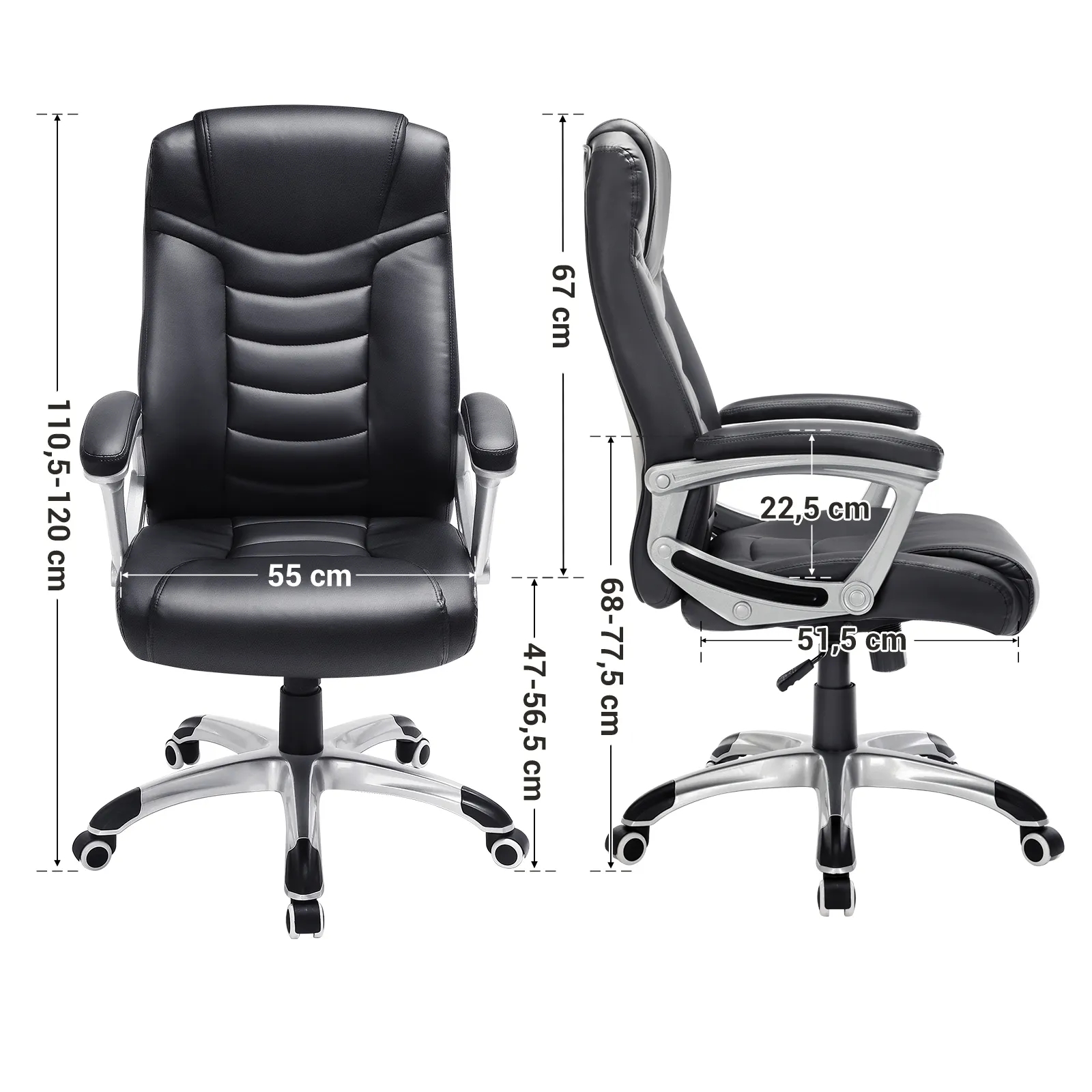 Swivel Ergonomic Leather Executive Chair ODM Ergonomic Executive Office Chair