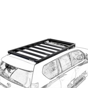 Quality Custom Logo Black Aluminum Roof Rack for LC300 LC200 LC76 LC150 for Adventure Vehicles wholesale