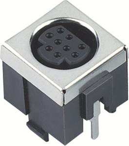 Quality Mini Din Connector 8pin female Socket S terminal wholesale