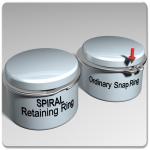 Heavy Duty External Retaining Rings 304 316 Stainless Steel Material For Bearing