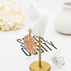 Quality Large Hoop Yellow Gold Diamond Earrings Chandelier Gold Star Stud Earrings wholesale