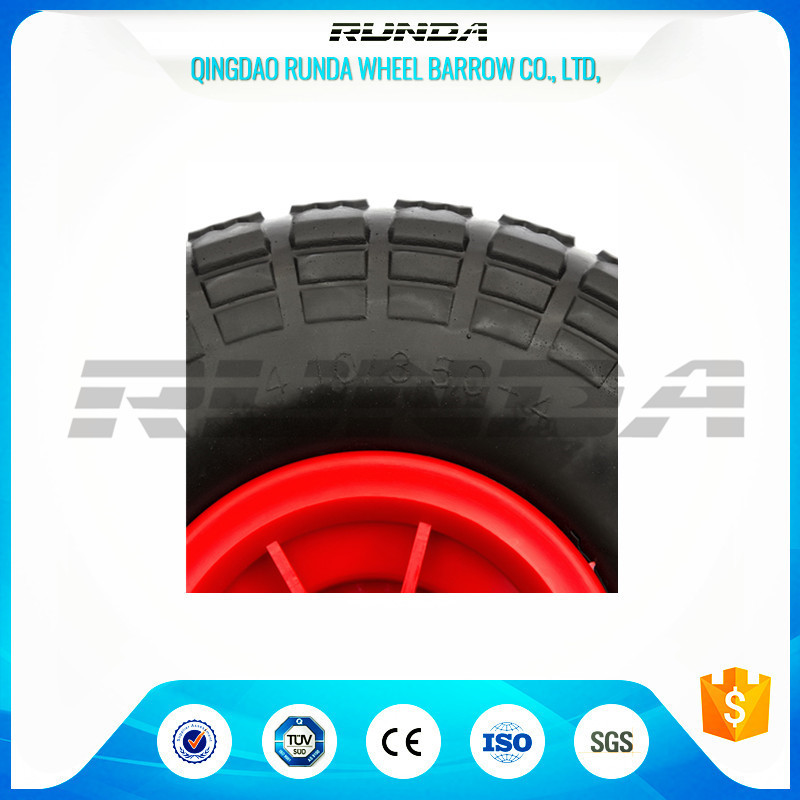 No Floor Damage Foam Filled Tires 3.50-4 Cold Resistan PP Rim 55mm Hub Length