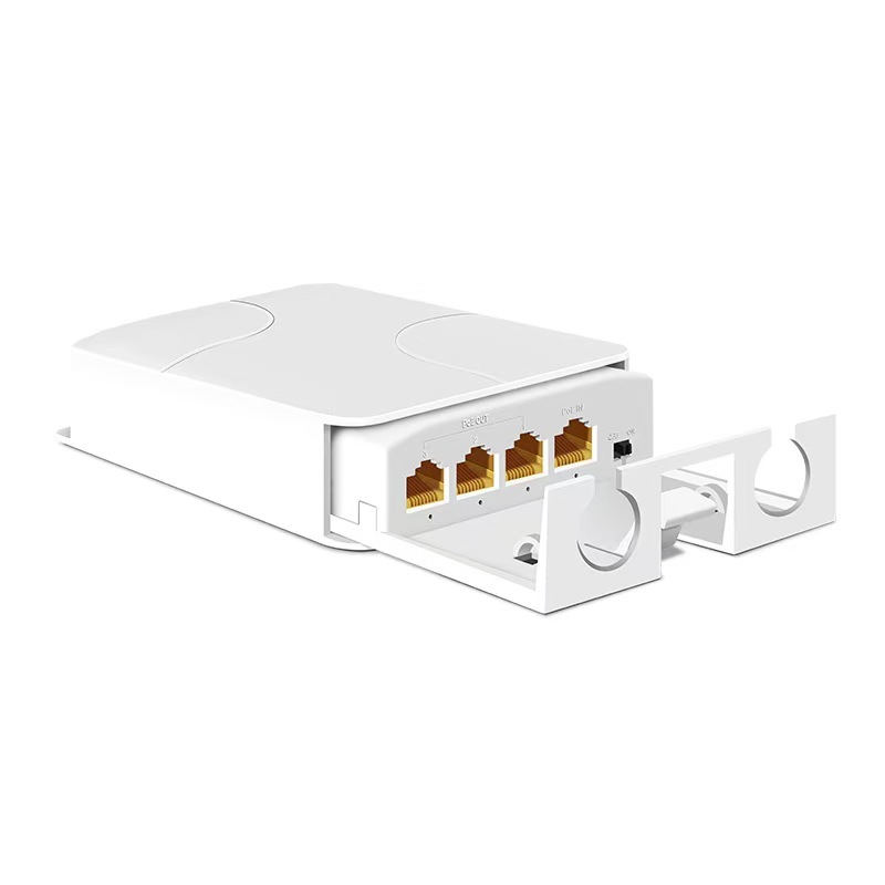 Waterproof Outdoor POE Repeater 1In 4Out 48V 90W to 4port 30W IEEE802.3AF/AT/BT for extend distance CCTV IP Network