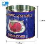 3pc Tinplate Food Tin Cans 12oz Round Stainless Steel Tin Cans