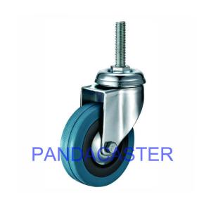 Quality Rubber Wheel Castors , Institutional Stem Swivel Castors With Brakes wholesale