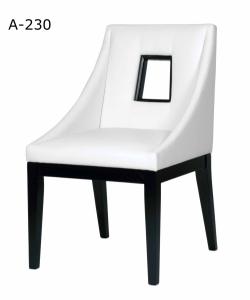Quality wooden frame fabric/PU dining chair A-230 wholesale