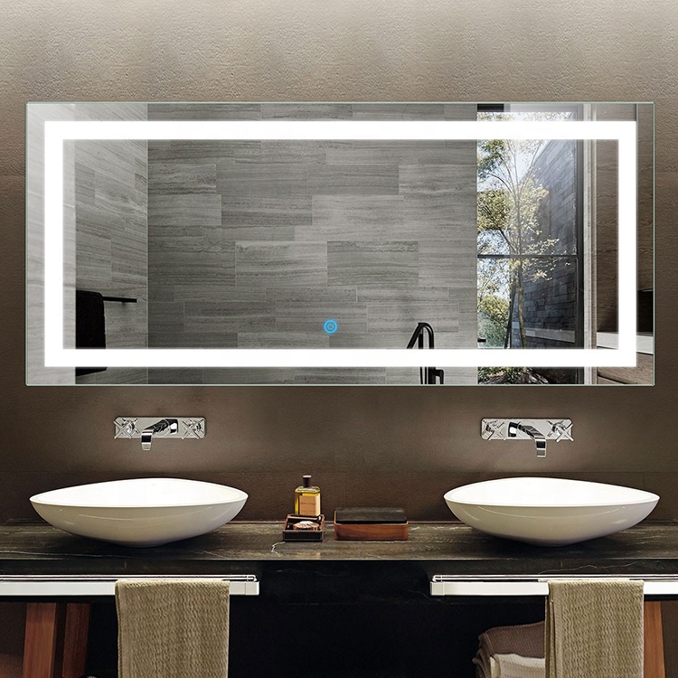Hotel and Barbershop Interior Decorative Rectangle Led Bathroom Vanity Illumination