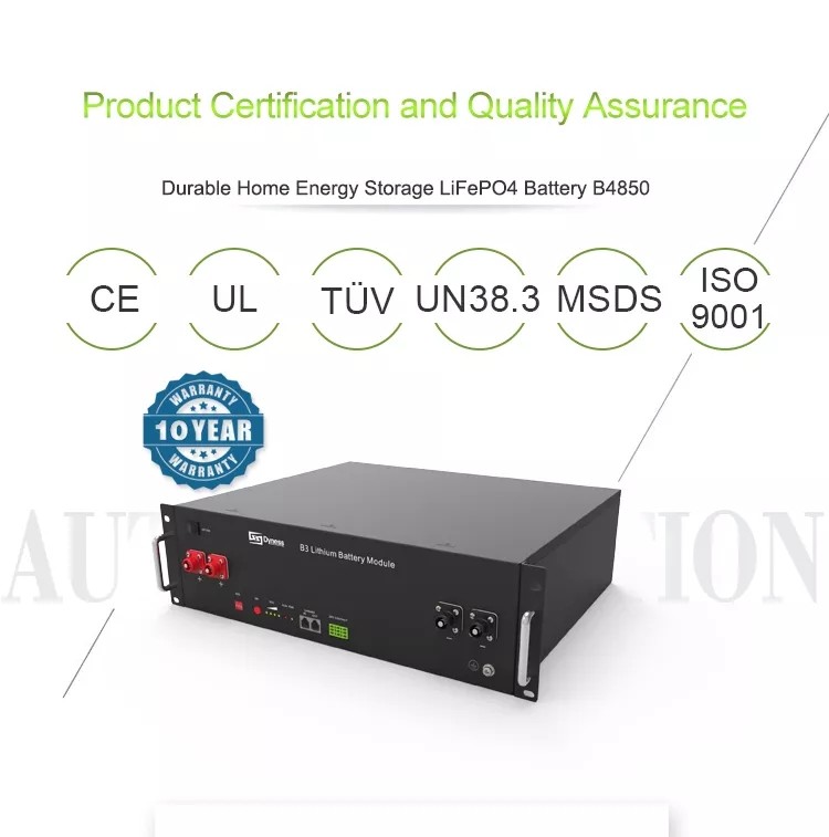 Smart Bms Lifepo4 Home Battery Powerwall 51.2V 204Ah 10Kwh