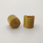 Polypropylene 24mm Yellow Disc Top Cap For Shampoo Bottle