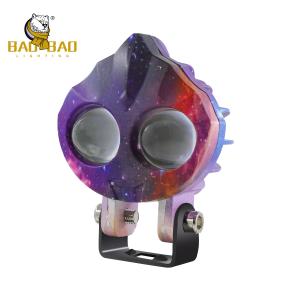 Quality Ultraman Cartoon Design 12V 80V Yellow White LED Headlight For Motorcycle wholesale