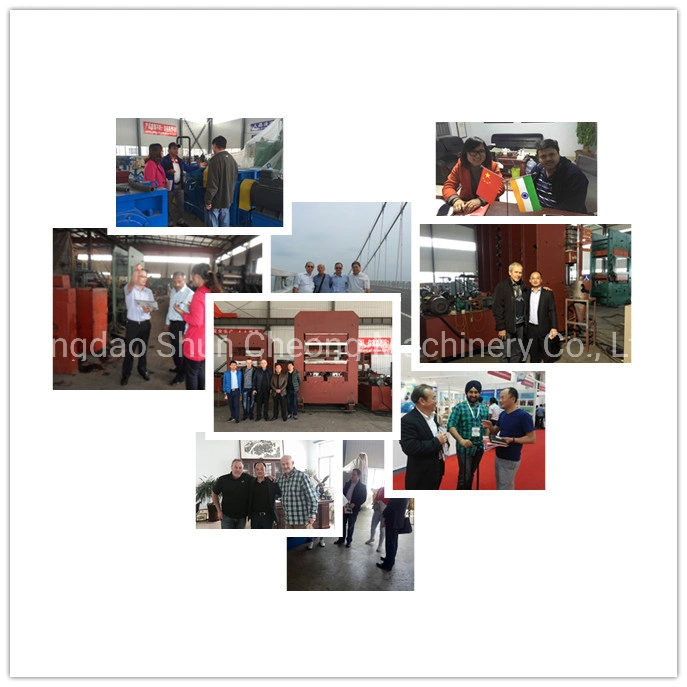 High Efficiency Rubber Floor Making Machinery / Rubber Mats Hydraulic Vulcanizing Press Machine