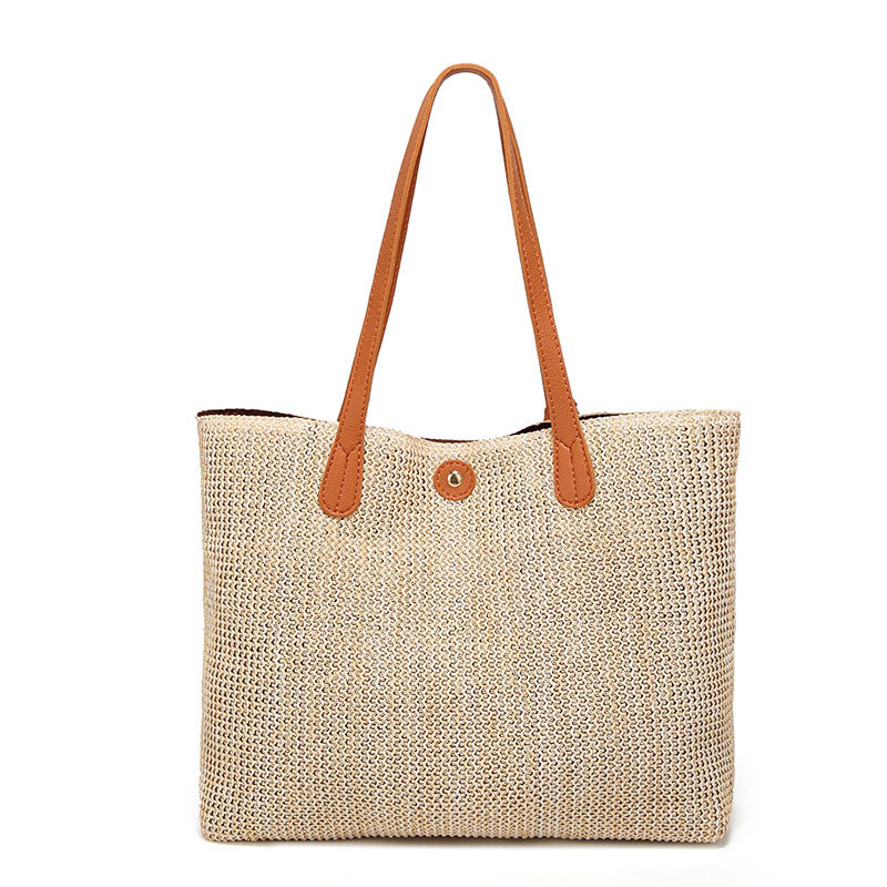 ALLWELL Women Beach Straw Weaving Bag , Fashion Simple Shoulder Bag