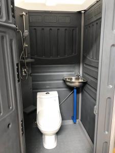 Quality Prefabricated Portable Container Toilet , HDPE Removable Mobile Portable Toilet wholesale
