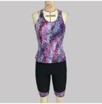 Amazon Hot Sale Printed Camisole Shorts Tankini Beach Wear Plus Size Swim Wear
