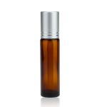 10ml Amber Glass Roll On Bottles With Aluminum Plastic Cap