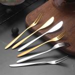 Customized Logo Acceptable Vintage Silver Stainless Steel Cutlery Set for Travel