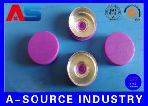 Quality Light Purple Color 20 mm Flip Off Cap with Aluminum Plastic Material ISO 9001 wholesale
