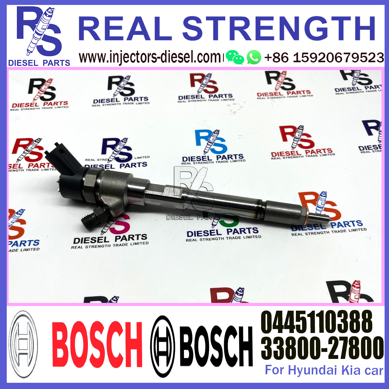 Common Rail Fuel Diesel Injector 0445110387 New Diesel Injection Pump Injector 0445110388 for Kia Carens IV