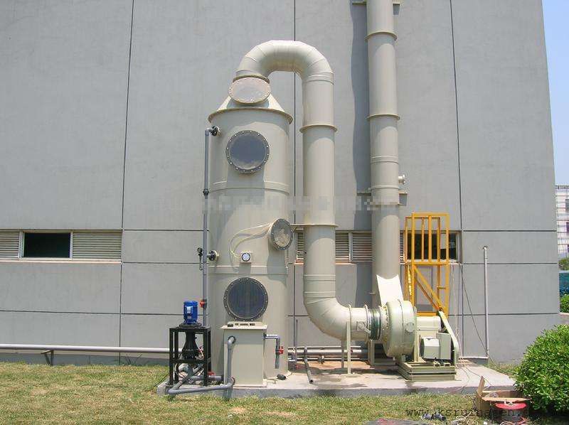 450kg Gas Absorption Tower for CO2 and SO2 Exhaust Gas Scrubbers Spray Tower Design