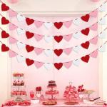 Valentine's Heart Garland Banner String For Anniversary Wedding Birthd Party