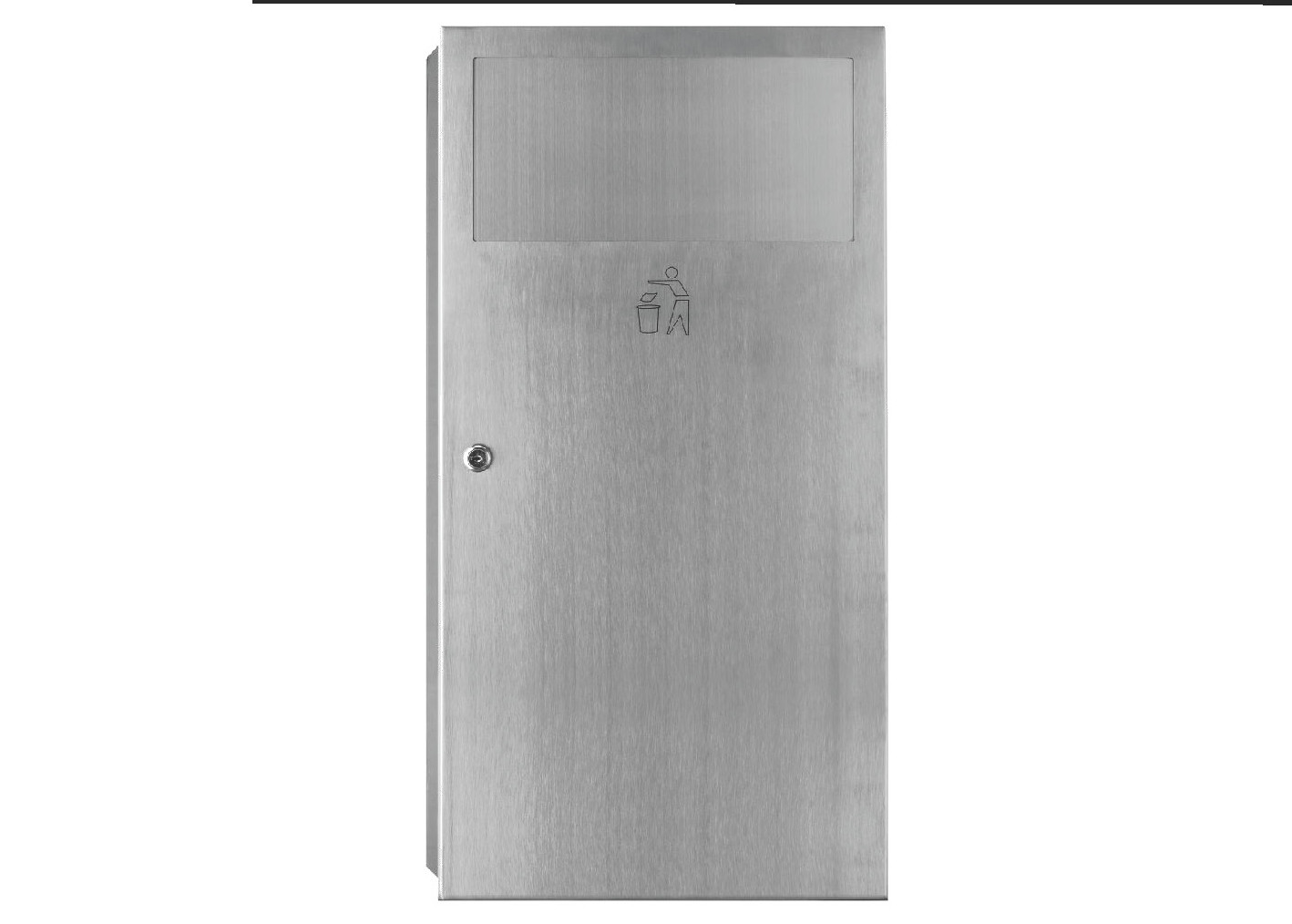 Rectangle Indoor Stainless Steel Dust Bins Conceal Trash Bin stainless steel tissue trash can with brush finish
