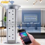 Aluminum Alloy Kitchen Pop Up Sockets Hidden Anti Pinch