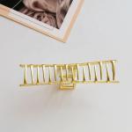 12cm 5 Inch Cute Claw Clips For Hair Hollow Metal Shark Retro Alloy