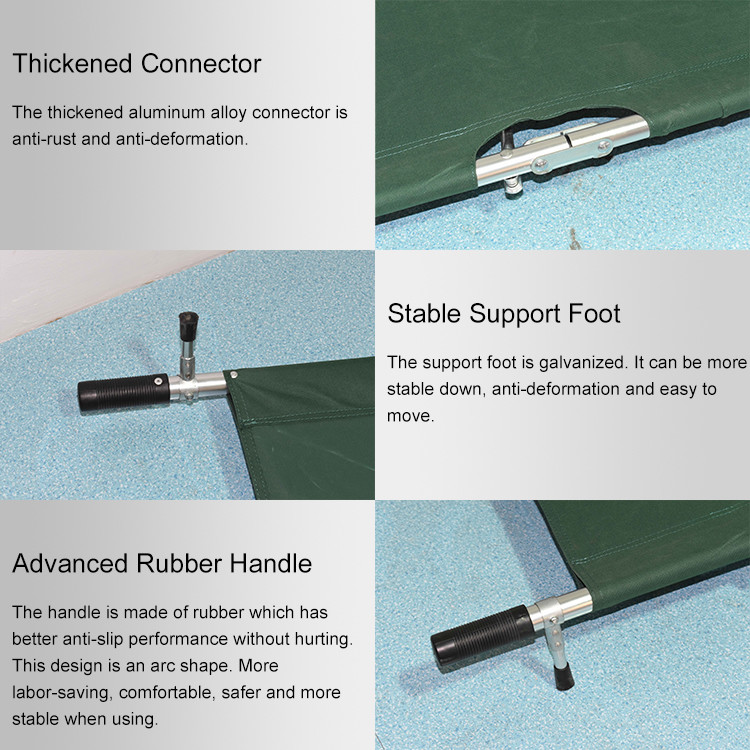 4 Folding Medical Stretcher 214 X 55 X 12cm 159kg For Emergency Rescue