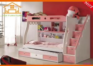 Quality Pink Hot sale kids slide bed Pink Latest design European style bed car kids Pink New model castle bed kids wholesale