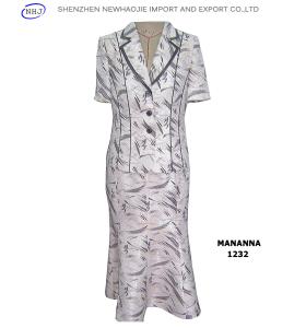 Quality lady two-piece suit pictures of long skirts wholesale