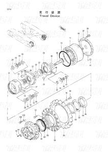 Quality EX220-2 Planetary Reducer Excavator Travel Drive Catalog 9091682 9116394 9116395 wholesale