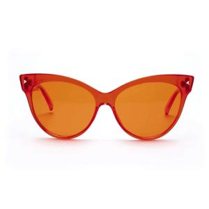 Quality PC Cat Eye Frame UV400 Protection Orange Chromotherapy Glasses wholesale