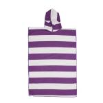 Embroidered Logo Hooded Microfiber Poncho Towel Surf Poncho For Kids