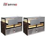 Commercial Open Drawer Type Chocolate Cake Display Cabinet with stainless steel