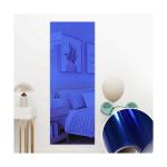 Interiors Home Decor Striped Plaid Silver Mirror Sticker for a Contemporary Look