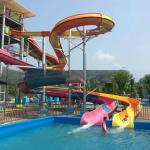 Outdoor Fiberglass Combination Spiral Water Slide Tube For Adults Weatherproof