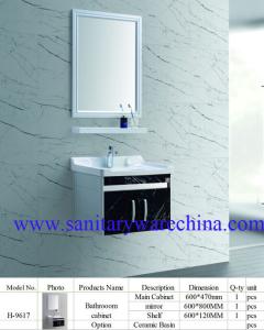 Quality Modern Alunimun Bathroom Vanity/ aluminum alloy bathroom cabinet/Mirror Cabinet /H-9617 wholesale