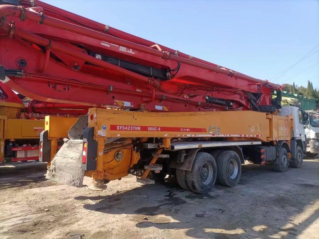 Used Construction Machinery Sy 56 Meter Concrete Pump Truck