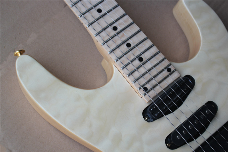 Factory Custom 24 Tone position piece electric guitar, maple fingerboard, gold hardware, customizable