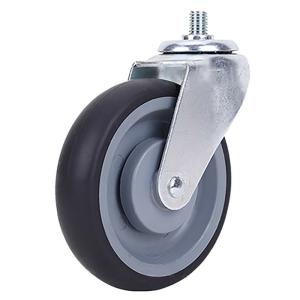 Quality 5 Inch Stem Caster Wheels , Nonmarking Rubber Thermoplastic Casters wholesale