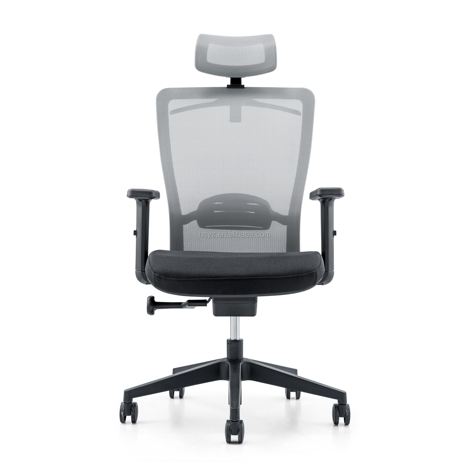 Stainless Steel Swivel Computer Desk Chair with Adjustable Height and Back Mesh Fabric