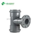 Customizable Wall Thickness PVC Pipe Fitting Plastic 4 Way Tee Lateral Cross